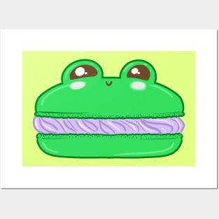 Frog Macaron Posters and Art